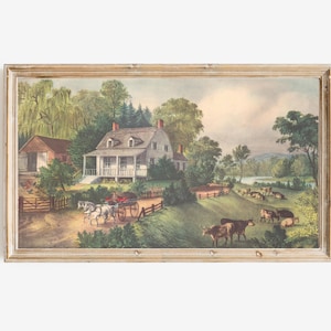 Currier and Ives American Homestead Summer | Digital Download Art for Samsung Frame TV