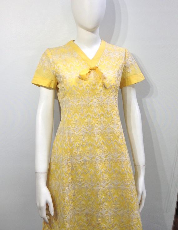 Vintage lemon tea dress