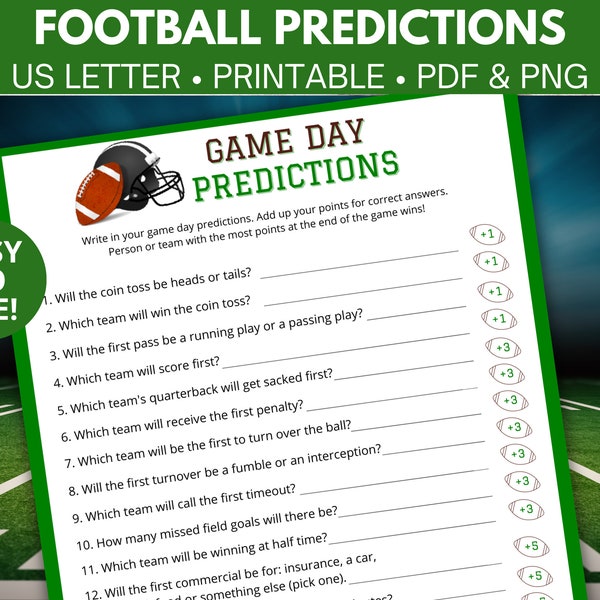 Football party game printable, Bowl game predictions, Bowl predictions game, Football game predictions, American football party game