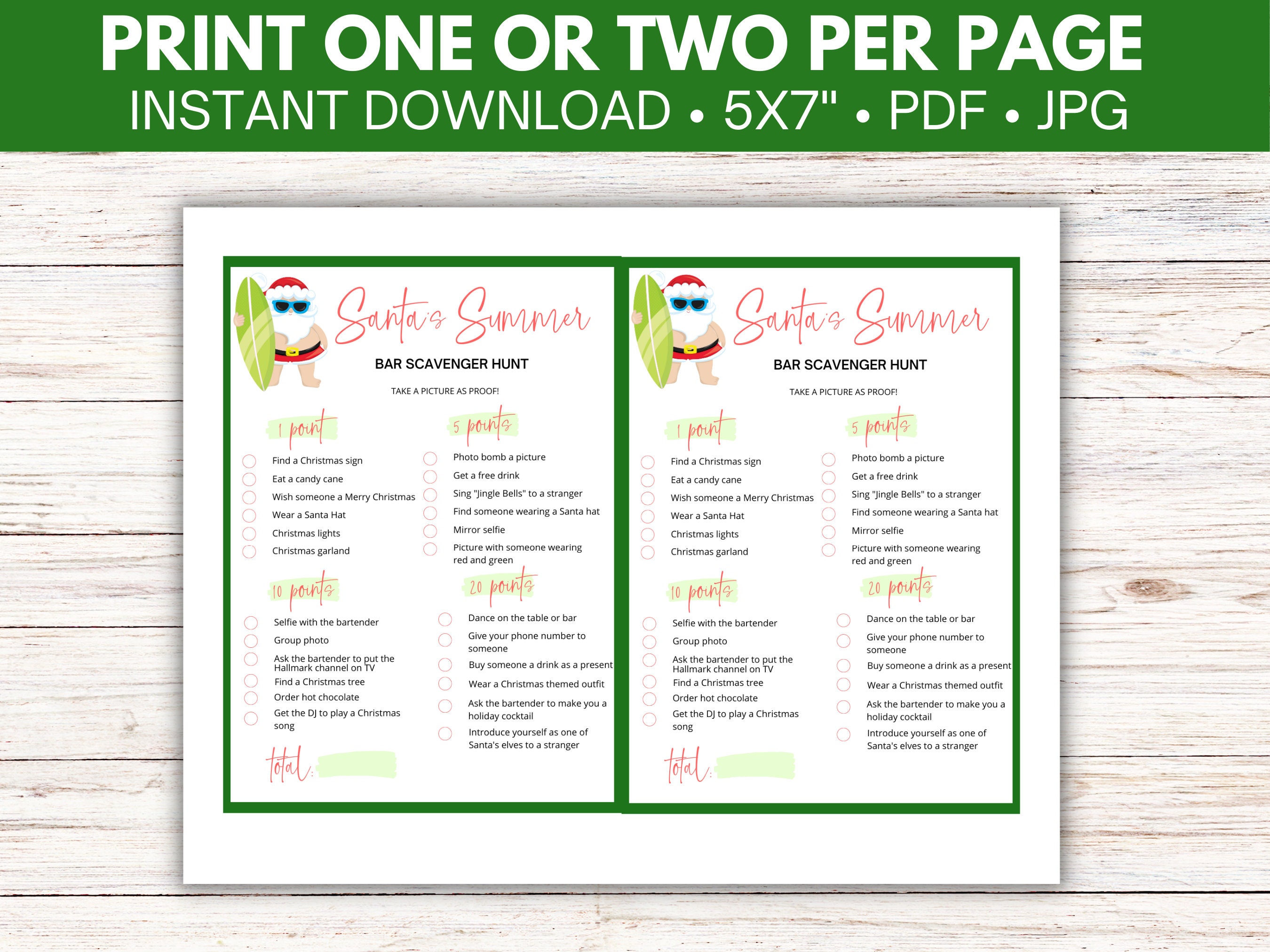 Christmas pub crawl game ideas