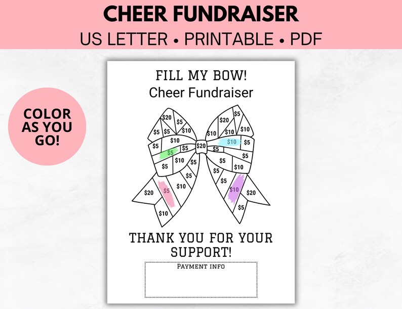 Cheer Bow Dance Fundraiser Template, Cheerleading Competition ...