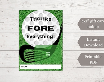 Golf gift card holder, Sports themed gift basket, Swing coach thank you, Country club golf pro gift, Father’s Day gift, Retirement gift
