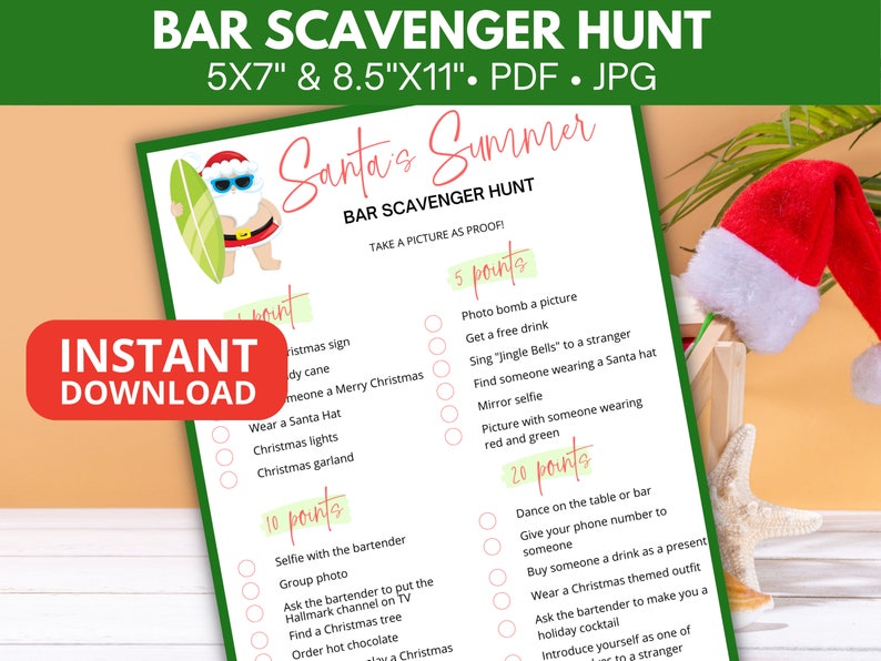 Christmas pub crawl game ideas