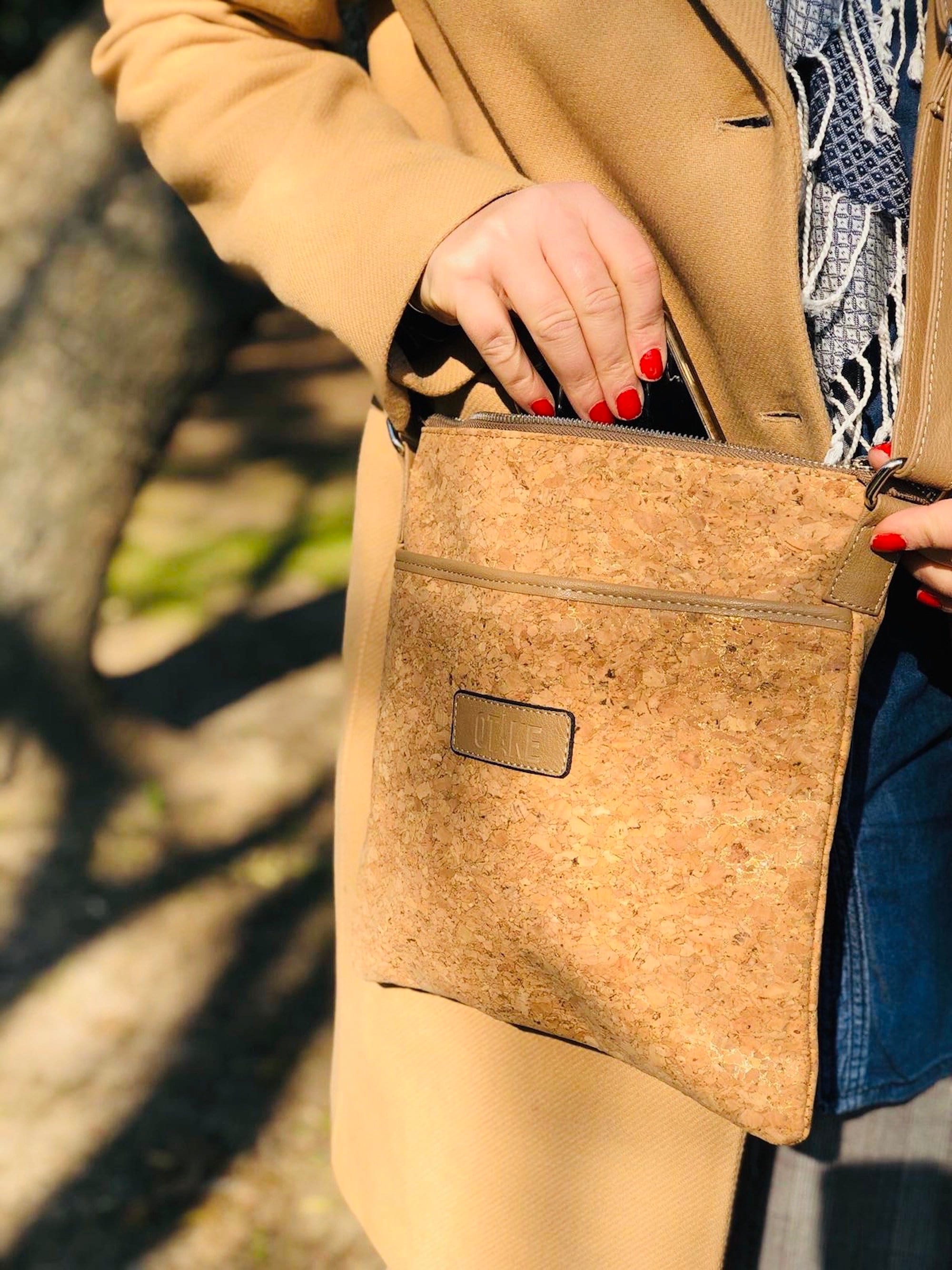 Cork bag pattern cork shoulder bag vegan bag eco friendly boho Etsy