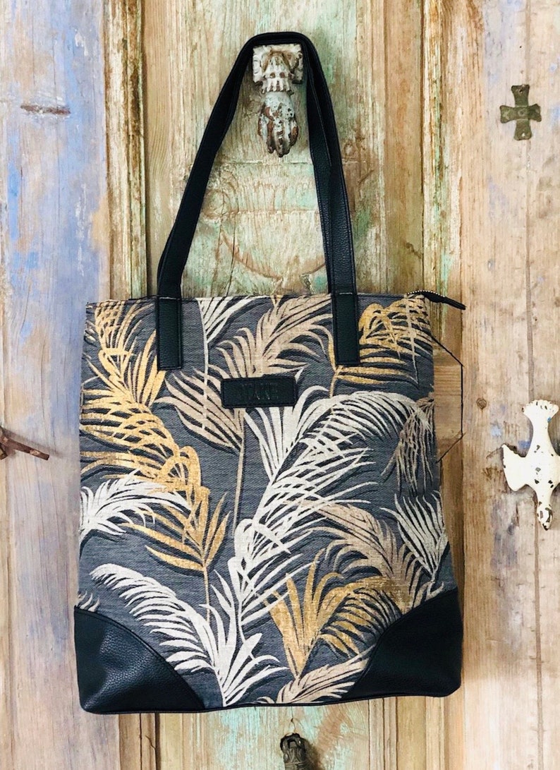 Cabas Imprimé Wax Multicolore - 40x37x7 Cm, Bandoulière Coton, Neuf Avec étiquettes
