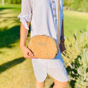 Bolso de corcho boho para mujer bolso boho Vegan Eco Friendly bolso de corcho natural regalo de cumpleaños para mujer, idea de regalo de Navidad para mujer