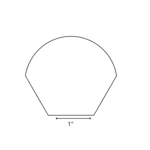 1&quot; Hexagon Petal for English Paper Piecing | Choose Package Size