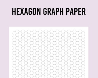 hexagonal graph etsy
