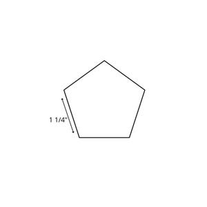 English Paper Piecing - 1 1/4" Pentagon Choose Package Size