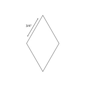 English Paper Piecing 3/4&quot; 60 Degree Diamond 6 Point Star - Choose Package Size
