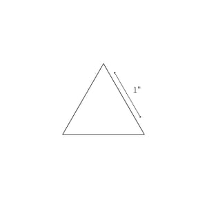English Paper Piecing - 1" Equilateral Triangle Choose Package Size