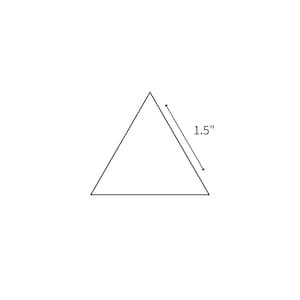 English Paper Piecing - 1 1/2" Equilateral Triangle Choose Package Size