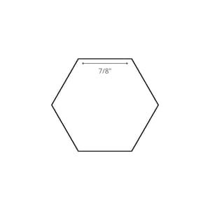 7/8&quot; Hexagons for English Paper Piecing Choose Package Size