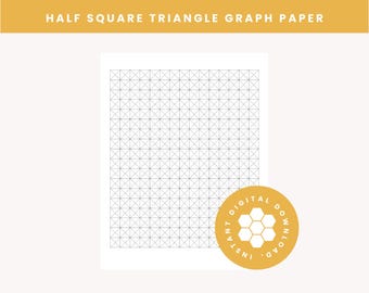 Half Square Triangle Graph Paper