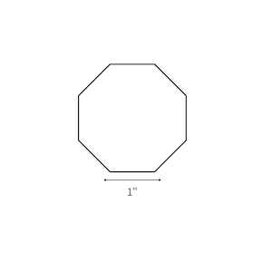 English Paper Piecing - 1" Octagon Choose Package Size