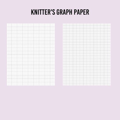 Knitter's Graph Paper Printable Pack 2 Different Ratios Etsy