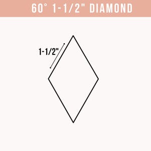 "Englisch Papier ""Pastell 1-1 / 2"" 60 Grad Diamant 6 Punkt Stern - Wählen Sie Paketgröße."
