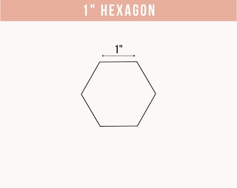 English Paper Piecing - 1 Inch Hexagon Choose Package Size
