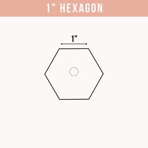 English Paper Piecing - 1 Inch w/Hexagon Punch Choose Package Size
