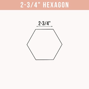 2-3/4&quot; Hexagon For English Paper Piecing - Choose Package Size