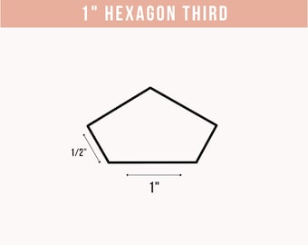 Englisch Papier Piecing 1"Hexagon Second Hand Für EPP