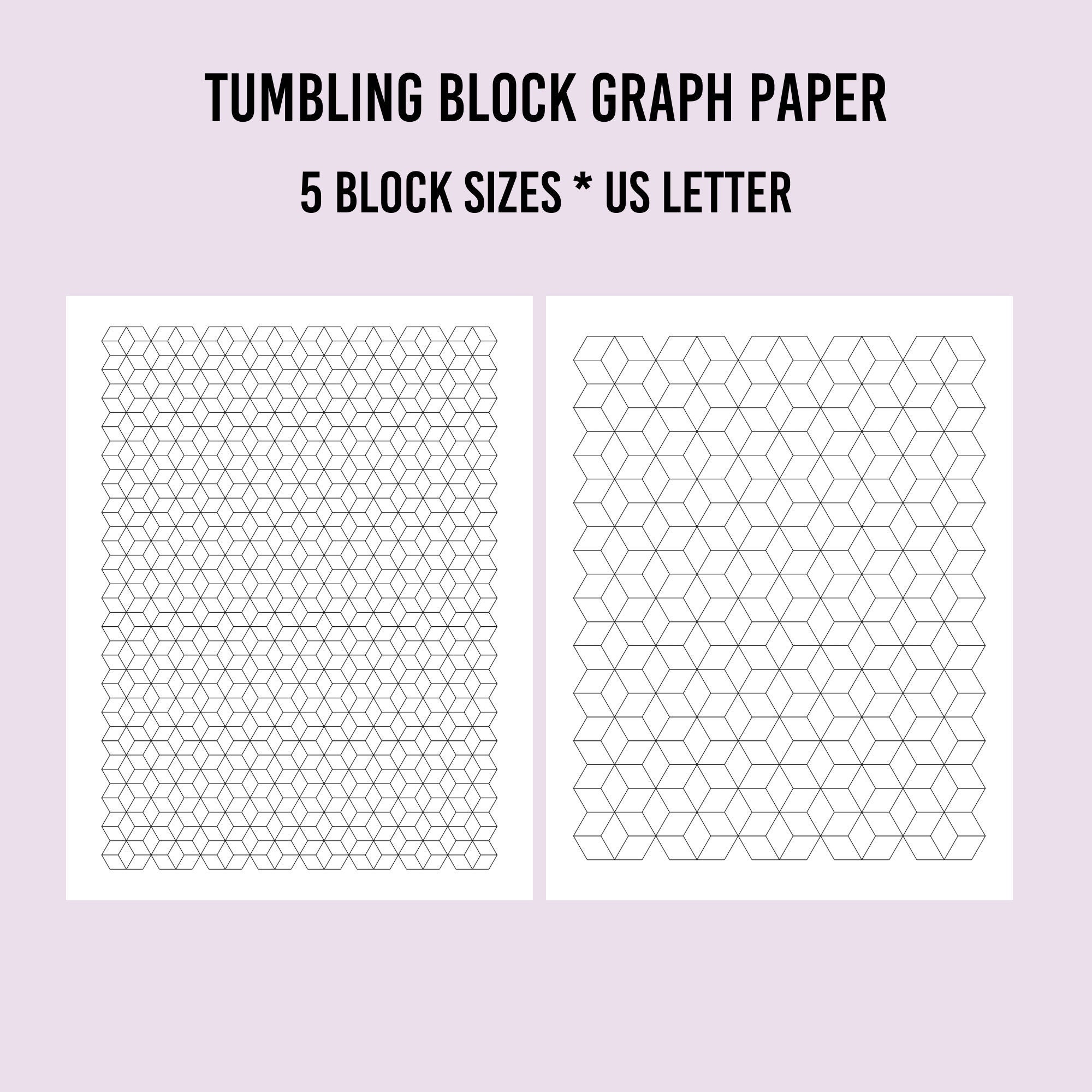 quilting-tumbling-block-graph-paper-etsy