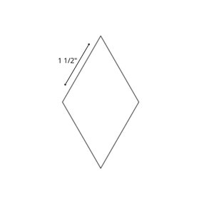 English Paper Piecing 1 1/2&quot; 60 Degree Diamond 6 Point Star - Choose Package Size