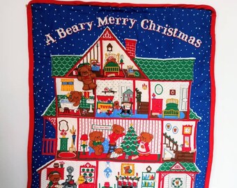 FINISHED A Beary Merry Christmas Advent Calendar Vintage - Etsy