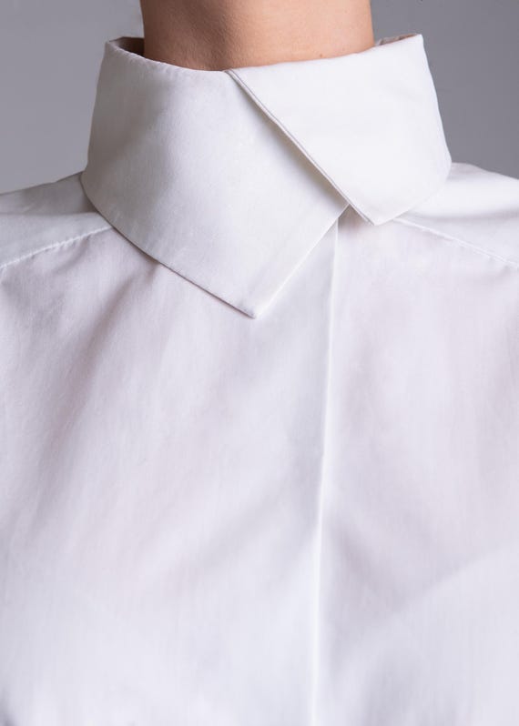 Camicia in popeline, Camicia over-size, Camicia bianca da donna, Camicia elegante nera, Camicia in popeline nera, Camicia in cotone nera