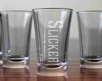 Personalized shot glasses, Tequila glasses with personalization, Custom engraved tequila glasses
