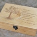 Custom Quote Wooden Box, Memory Box, Custom Engraved Jewelry Box ...