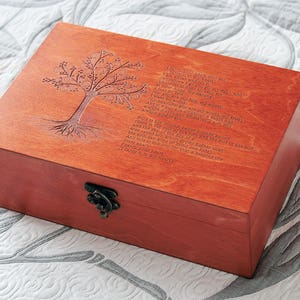 Benutzerdefinierte Vers Holzkiste, benutzerdefinierte Gedicht, Cummings Gedicht, Memory-Box, benutzerdefinierte gravierte Schmuck-Box, Andenken-Box
