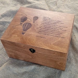 Personalized memory box, First Birthday Capsule, Baby keepsake box, Custom memory box, Time Capsule, Personalized keepsake box, wood box image 1