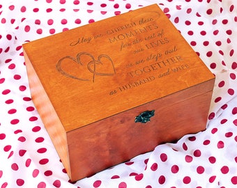 Wedding keepsake Box, Personalized Keepsake Box, Custom Memory Box, Personalized Wooden Box, Custom Engraved Box