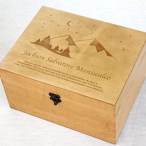 Personalisierte Baby Erinnerungsbox, Erinnerungsbox fürs Erste Geburtstag, Erinnerungsbox für ein Kind, Zeitkapsel