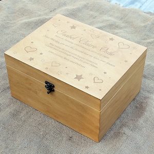 Personalized Baby memory box, First Birthday gift, Baby keepsake box, Custom memory box, Photo storage box