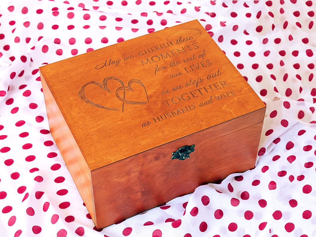 Wedding Keepsake Box, Personalized Keepsake Box, Custom Memory Box, Personalized Wooden Box