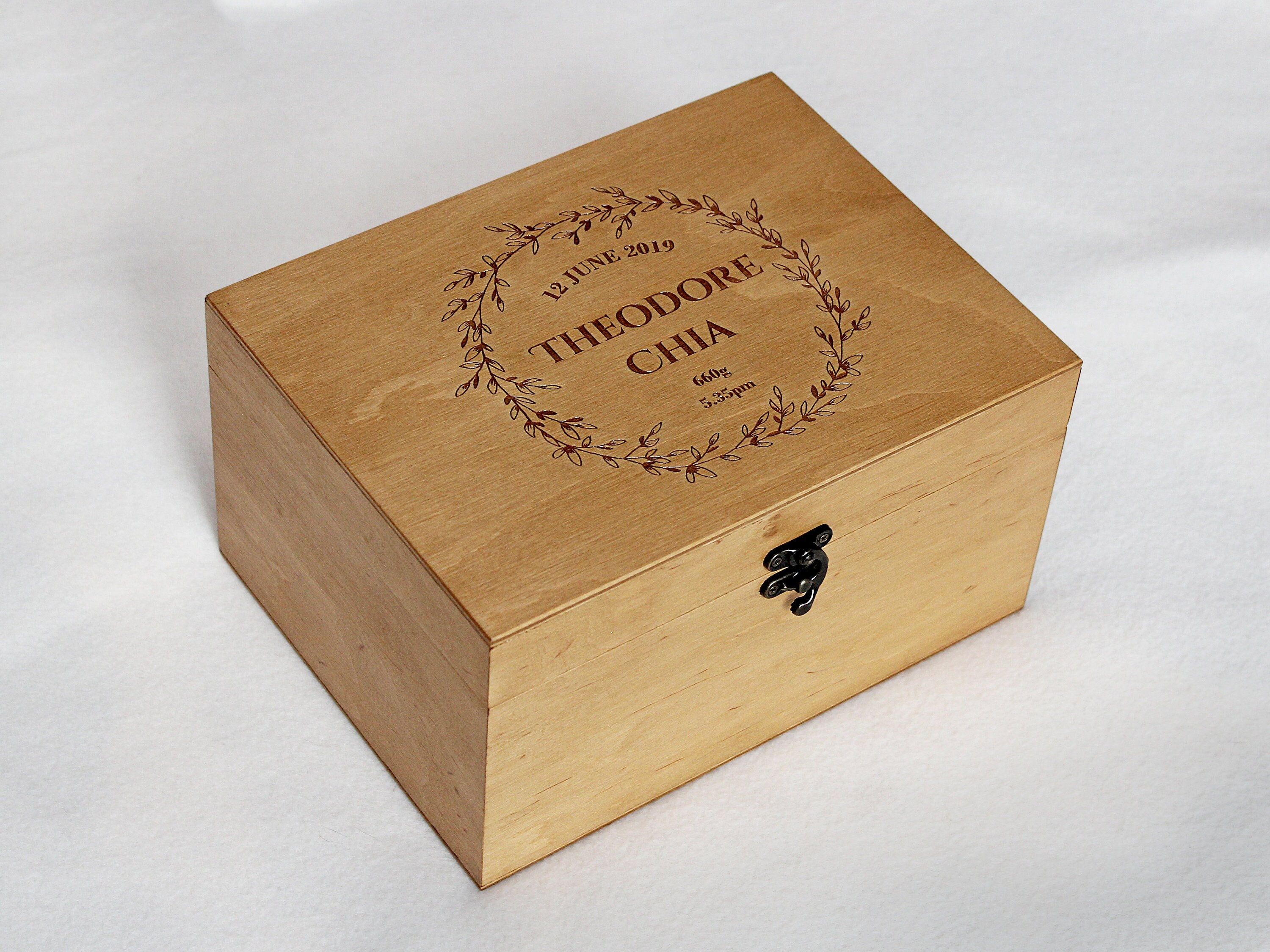 Personalized Baby Memory Box Baby Keepsake Box Custom Etsy