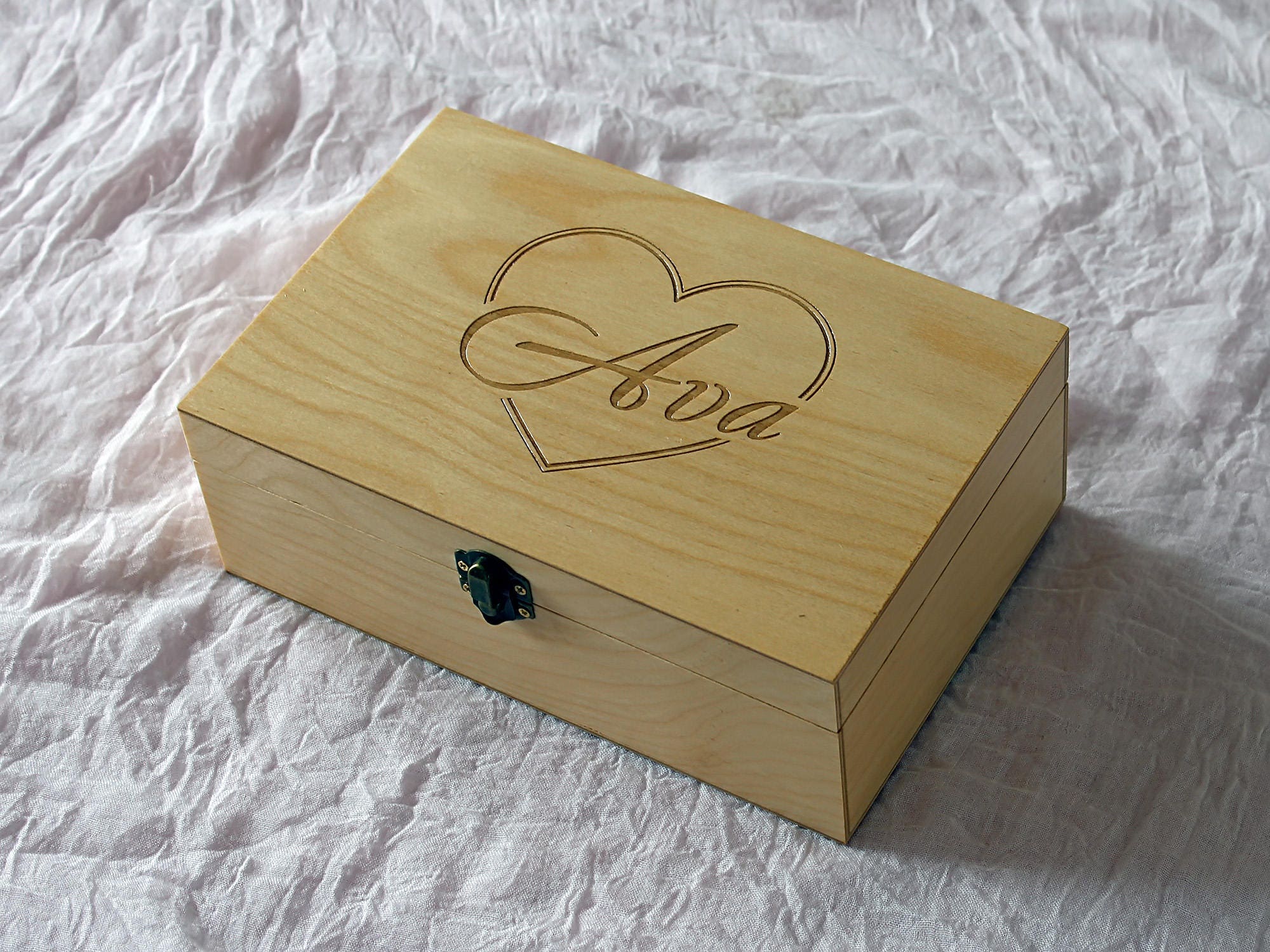 Custom Treasure Box Monogrammed Gift For Her Personalized Jewelry Box