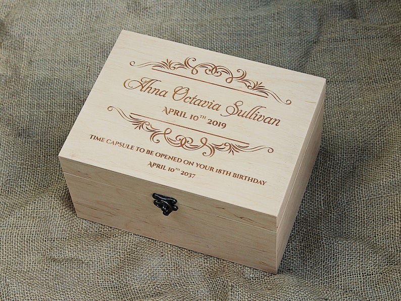 Custom Keepsake Box for a Child Personalized Baby Memory Box Etsy