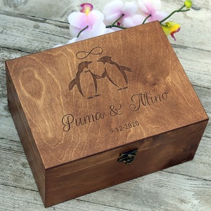 Wedding Memory Box, Personalized Wedding Box, Custom  Keepsake Box, Wedding gift, Anniversary gift