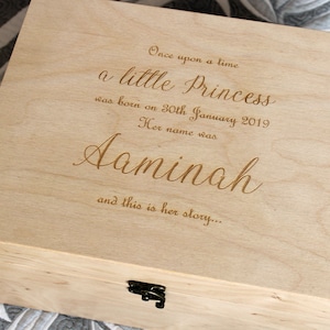 Custom baby memory box, First Birthday capsule, Newborn gift keepsake box, New mom gift
