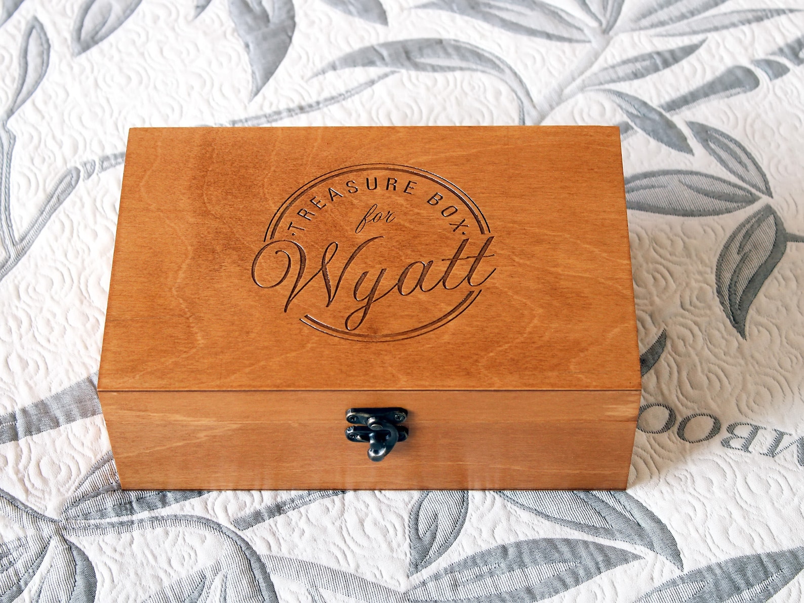 Personalized Wooden Box Memory Box Custom Engraved Jewelry Etsy