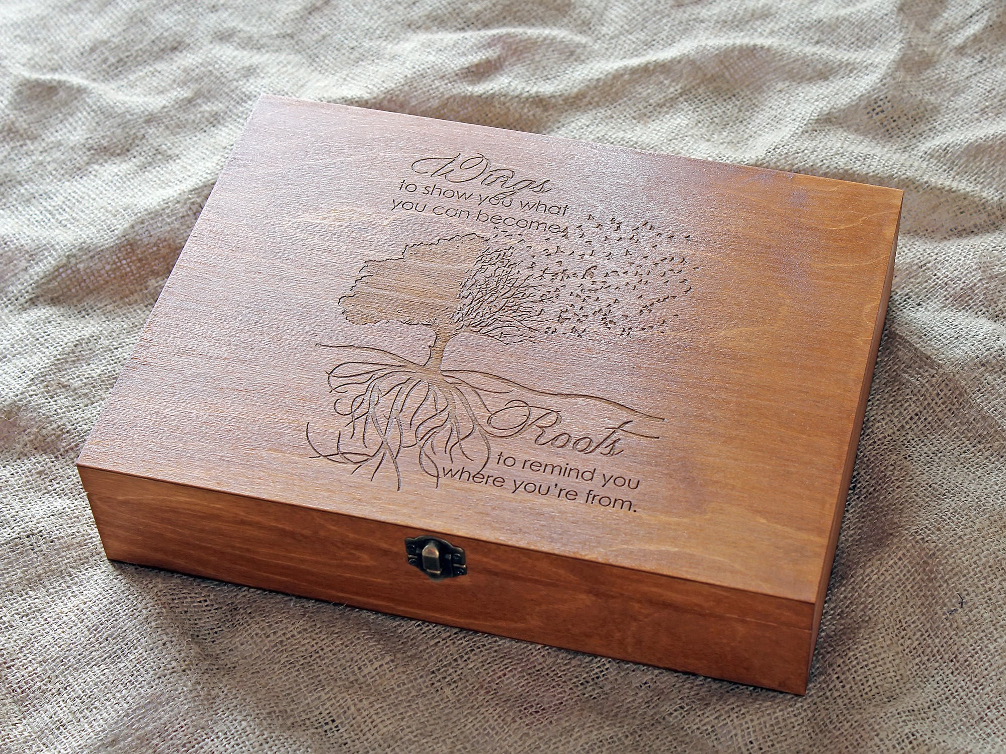 Personalized Memory Box Keepsake Box Custom Quote Memory Etsy