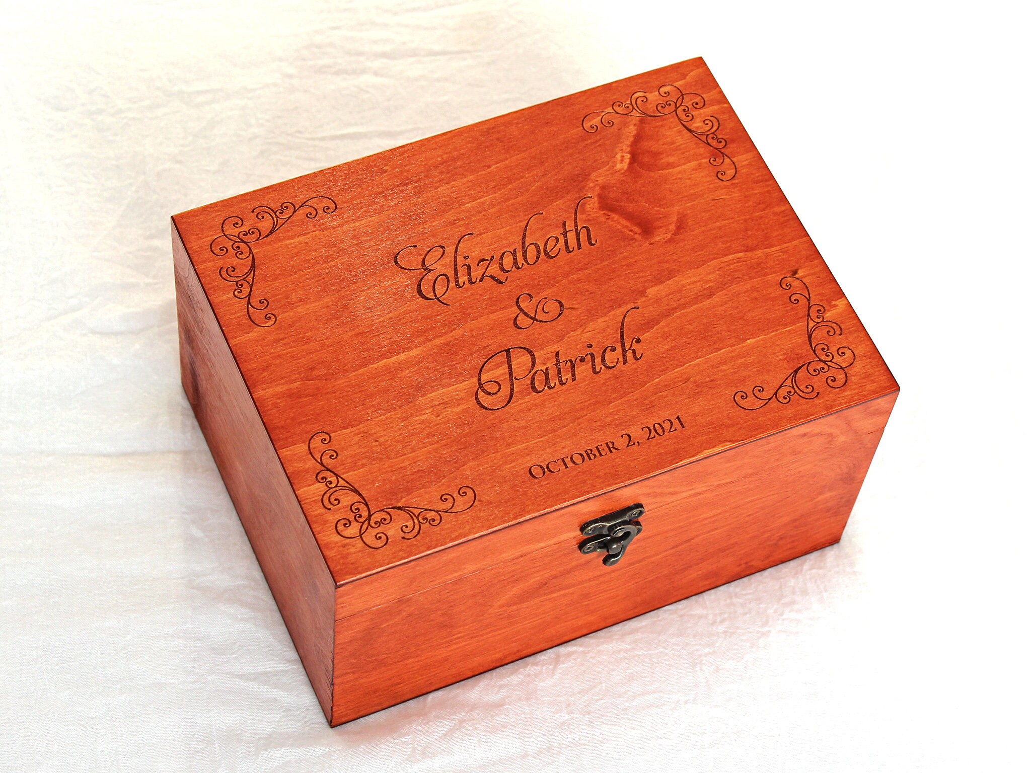 Wedding Keepsake Box Personalized Wedding Memento Box Gift Etsy