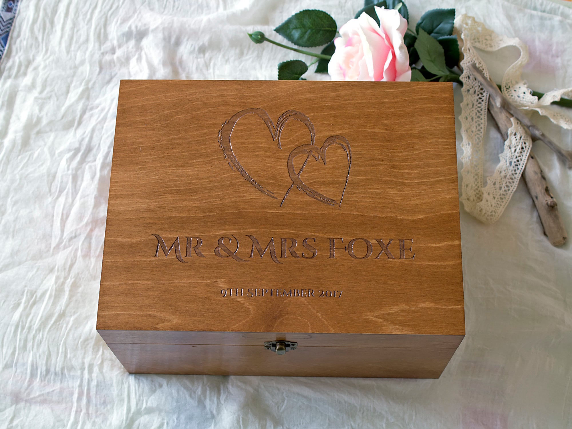 Wedding Memory Box Personalized Wedding Box Wedding Memento Etsy