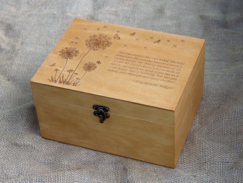Personalized Keepsake Box With Favorite Verse on It Etsy