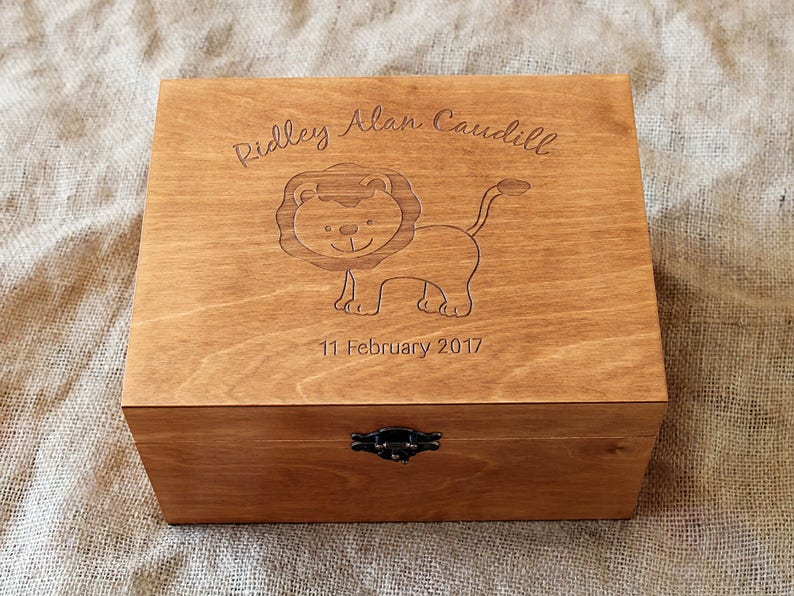 Personalized Baby Memory Box Baby Keepsake Box Custom Etsy