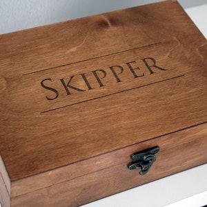 Personalized wooden box with engraved name, Custom keepsake box, Personalized pet urn image 2