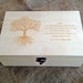 Custom Quote Wooden Box, Custom Memory Box, Engraved Quote Box, Custom ...